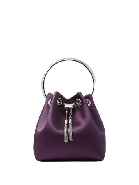 Jimmy Choo Bon Bon logo-plaque mini bag - Purple - zdjęcie produktu nr 1