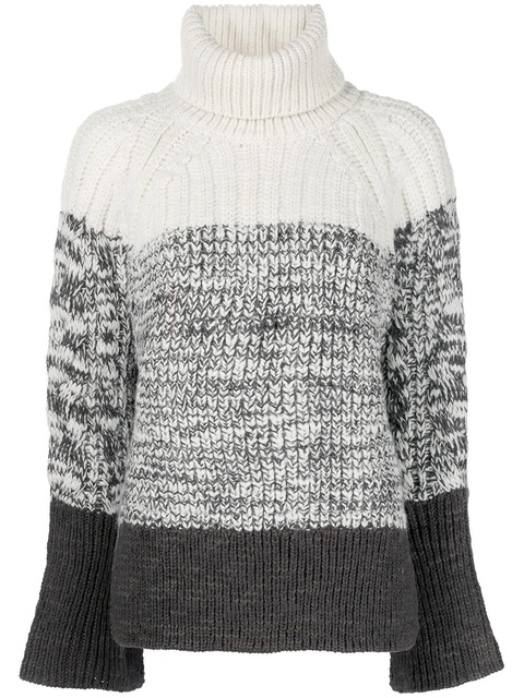 3.1 Phillip Lim ribbed-knit roll-neck jumper - Multicolour - zdjęcie produktu nr 1