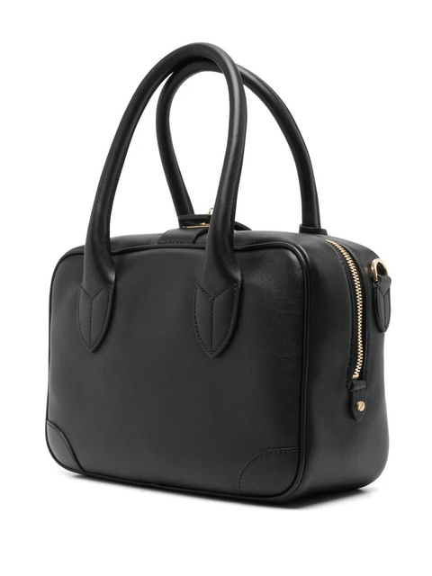 Golden Goose logo-print leather tote bag - Black - zdjęcie produktu nr 2