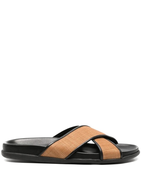 Ancient Greek Sandals Thais flat leather sandals - Black - zdjęcie produktu nr 1