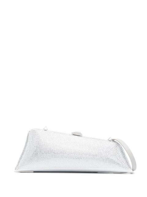 The Attico Long Night crystal-embellished clutch bag - Grey - zdjęcie produktu nr 1