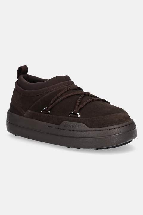 Moon Boot śniegowce MB PARK ICON SUEDE kolor brązowy 80D2470170 M010 - zdjęcie produktu nr 1