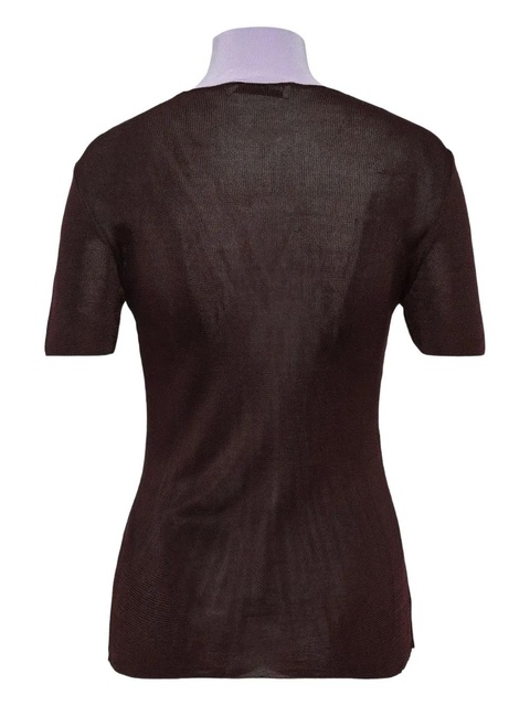 Self-Portrait short-sleeve T-shirt - Brown - zdjęcie produktu nr 2