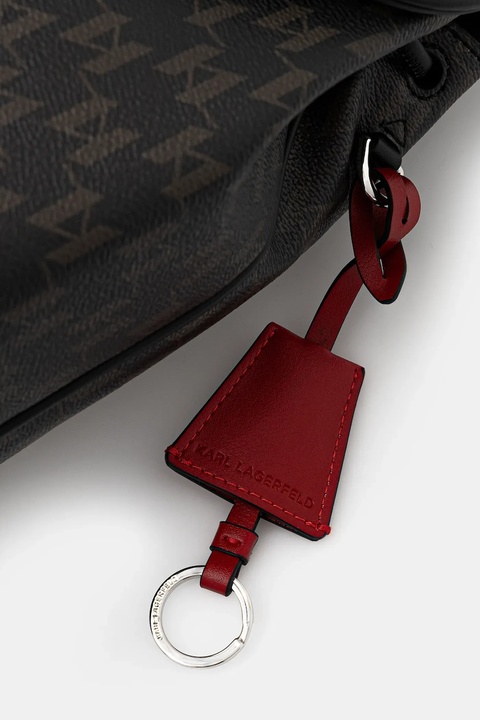 Karl Lagerfeld plecak IKON MONOGRAM damski kolor brązowy mały z aplikacją B1W30021 - zdjęcie produktu nr 2