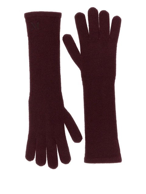 Max Mara logo gloves - Red - zdjęcie produktu nr 1