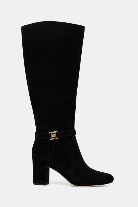 Lauren Ralph Lauren kozaki zamszowe Kellie Tl Hl damskie kolor czarny na słupku 802967843001 - zdjęcie produktu nr 2