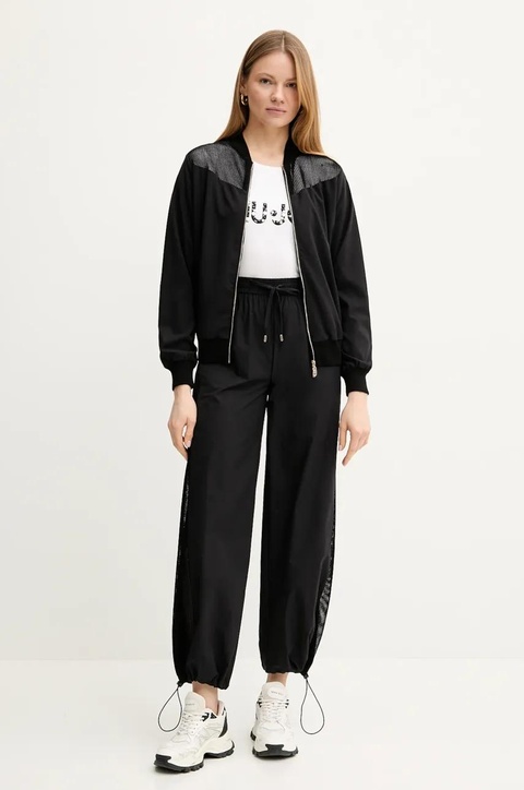 Liu Jo bluza damska kolor czarny gładka TA5071 T2900 - zdjęcie produktu nr 2