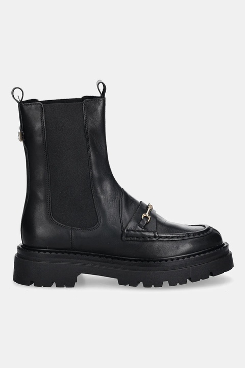 Steve Madden sztyblety skórzane Kasey damskie kolor czarny na płaskim obcasie 11004947 - zdjęcie produktu nr 2