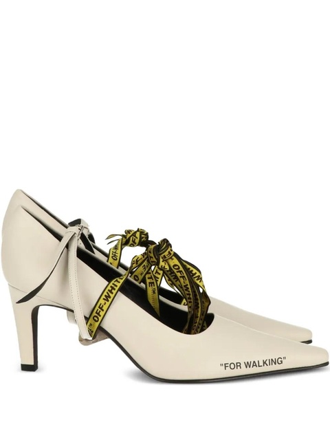 Off-White ribbon-tie pointed pumps - zdjęcie produktu nr 1