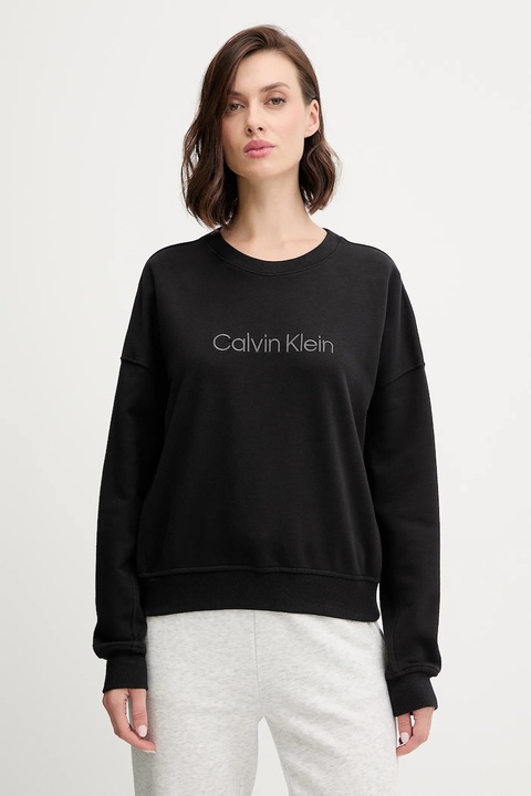 Calvin Klein Underwear bluza damska kolor czarny z aplikacją LV00QS7514 - zdjęcie produktu nr 1