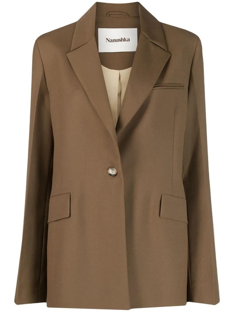 Nanushka single-breasted blazer - Neutrals - zdjęcie produktu nr 1