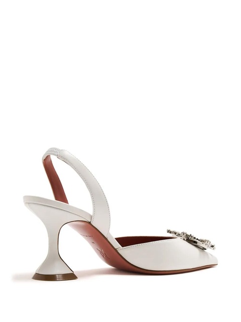 Amina Muaddi 70mm Begum pumps - White - zdjęcie produktu nr 2