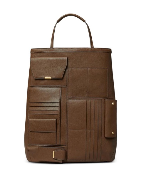 Tory Burch multi pocket tote bag - Brown - zdjęcie produktu nr 2