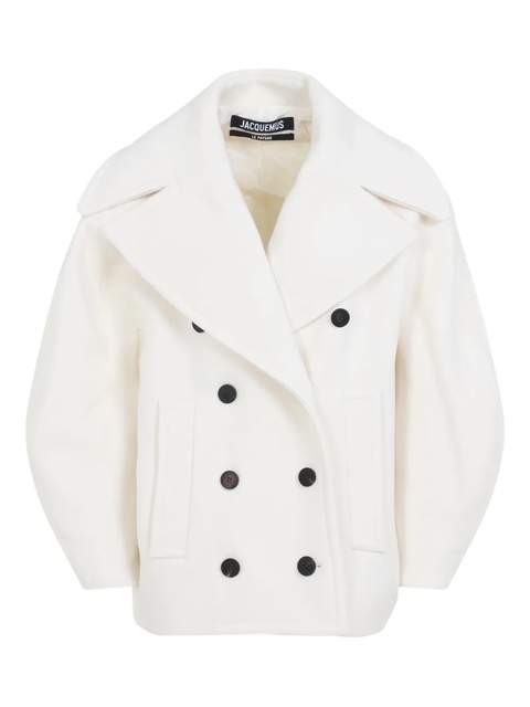 Jacquemus double-breasted coat - White - zdjęcie produktu nr 1