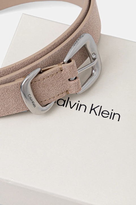Calvin Klein pasek zamszowy damski kolor beżowy LV04F7065G - zdjęcie produktu nr 1