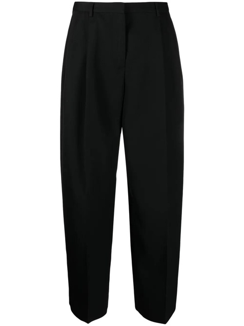 Jil Sander pleated cotton-wool tailored trousers - Black - zdjęcie produktu nr 1