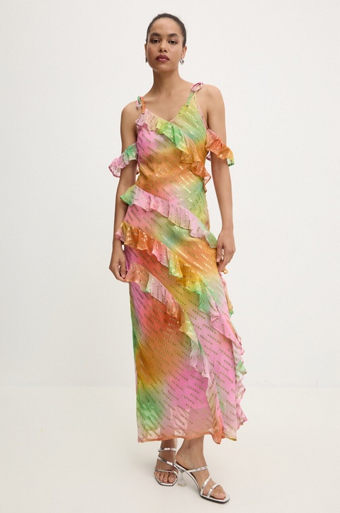 Never Fully Dressed sukienka Faro Dress maxi dopasowana NFDDR1547 - zdjęcie produktu nr 1