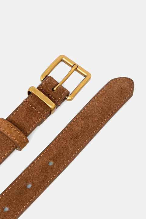 Answear.LAB pasek zamszowy damski kolor brązowy - zdjęcie produktu nr 1