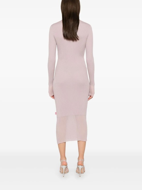 Diesel ribbed-knit midi dress - Pink - zdjęcie produktu nr 2