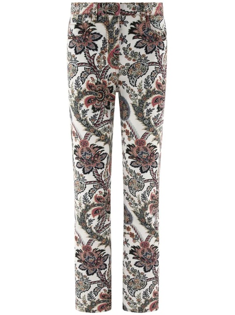 ETRO paisley-print straight-leg jeans - White - zdjęcie produktu nr 1