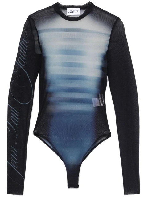 Jean Paul Gaultier mesh bodysuit - 595601 NAVY/LIGHTBLUE/WHITE - zdjęcie produktu nr 1