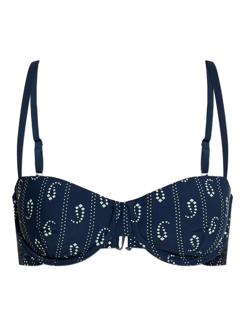 Tory Burch printed bikini top - Blue - zdjęcie produktu nr 1