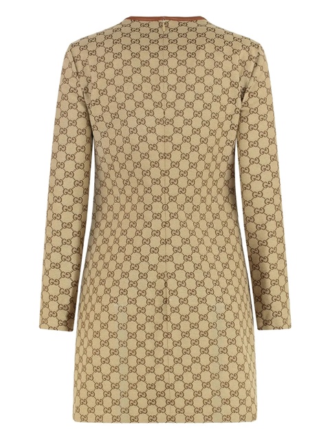 Gucci GG Supreme Canvas horsebit-detail mini dress - Brown - zdjęcie produktu nr 2