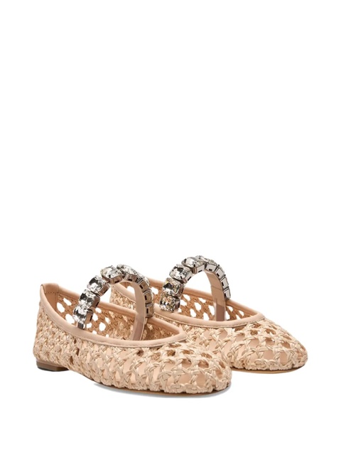 Casadei Versilia crystal-embellished ballet flats - Pink - zdjęcie produktu nr 2