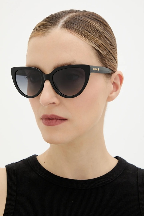 Love Moschino okulary przeciwsłoneczne damskie kolor czarny MOL095/S - zdjęcie produktu nr 1
