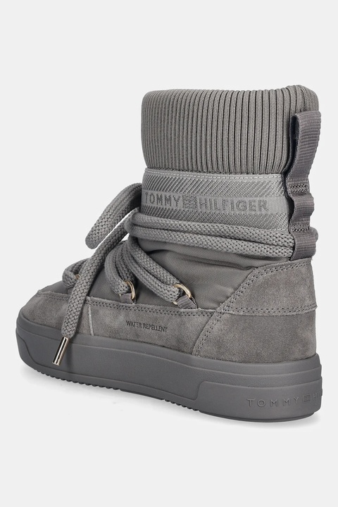 Tommy Hilfiger śniegowce LOGOTAPE SNOWBOOT WARM kolor szary FW0FW08998 - zdjęcie produktu nr 2