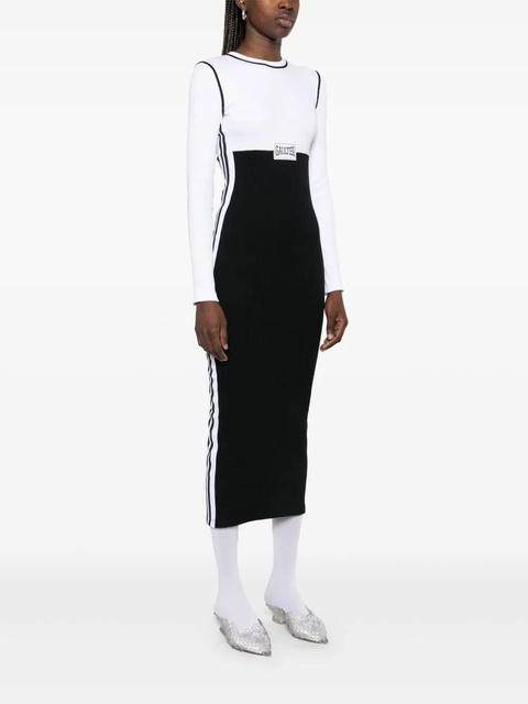 Jean Paul Gaultier colour-block maxi dress - White - zdjęcie produktu nr 2
