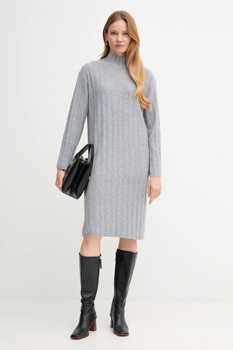 Barbour sukienka z wełną SOPHIA kolor szary mini oversize LDR0939 - zdjęcie produktu nr 2