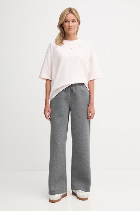 Calvin Klein Jeans t-shirt bawełniany damski kolor różowy LV047D204G - zdjęcie produktu nr 1