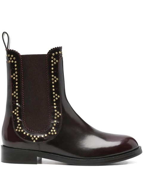 Aquazzura studded boots - Brown - zdjęcie produktu nr 1