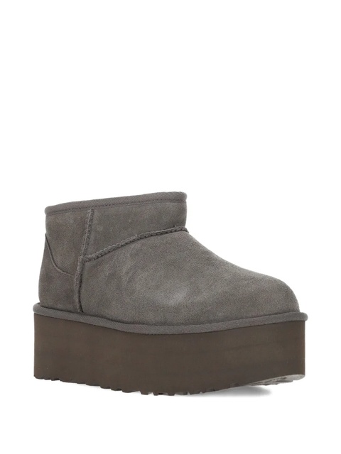 UGG 51mm platform suede boots - Grey - zdjęcie produktu nr 2