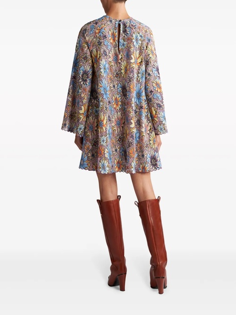 ETRO printed lace minidress - Pink - zdjęcie produktu nr 2
