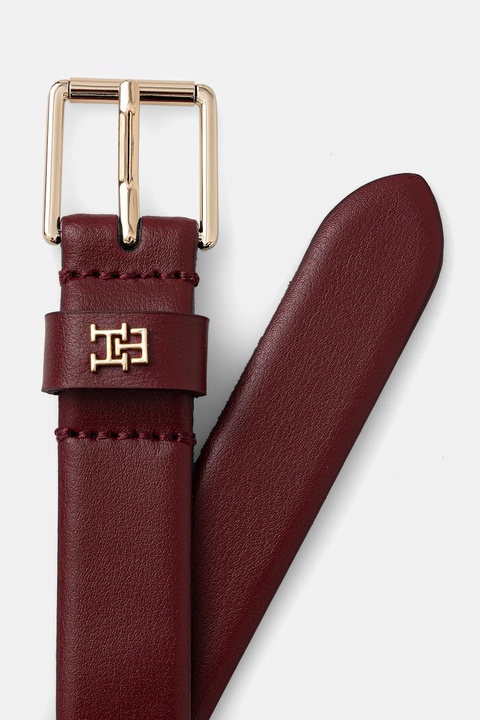 Tommy Hilfiger pasek damski kolor bordowy AW0AW17756 - zdjęcie produktu nr 2
