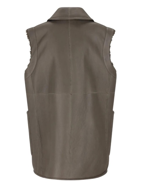 Max Mara double-breasted shearling coat - Green - zdjęcie produktu nr 2