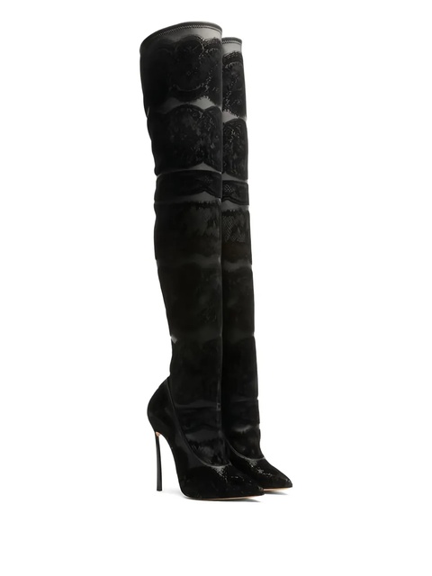 Casadei 120mm Lingerie boots - Black - zdjęcie produktu nr 2