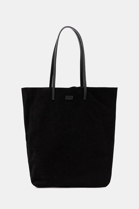 Pollini torebka zamszowa kolor czarny PC4425PP0N QL1 - zdjęcie produktu nr 1