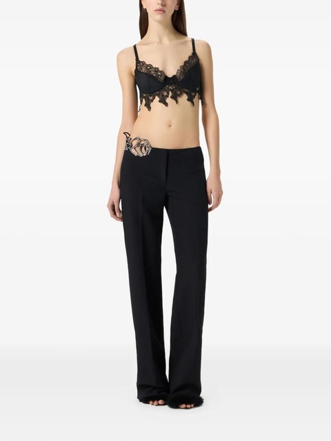 Blumarine lace-embellished trousers - Black - zdjęcie produktu nr 2
