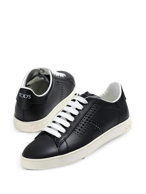 Tod's perforated laced sneakers - Black - zdjęcie produktu nr 2