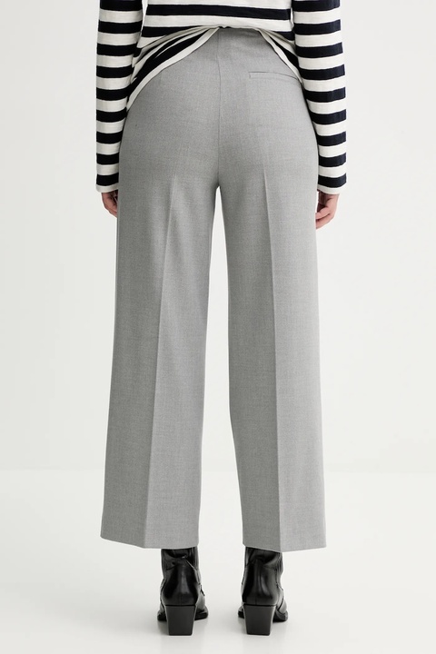 Marc O'Polo spodnie damskie kolor szary szerokie high waist M08015710423 - zdjęcie produktu nr 2