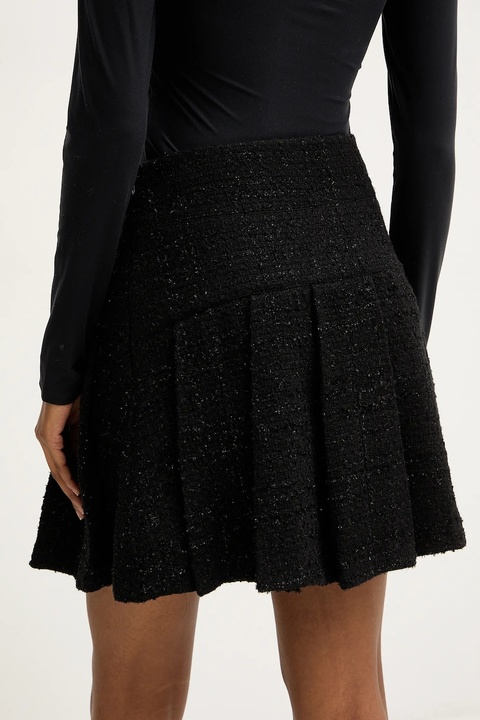 Versace Jeans Couture spódnica mini kolor czarny mini prosta 79HAE801 N0539 - zdjęcie produktu nr 2