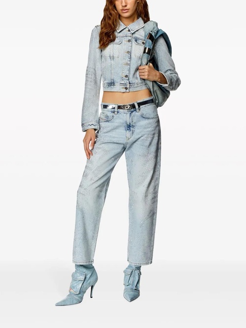 Diesel De-Slimmy-S cropped denim jacket - Blue - zdjęcie produktu nr 2