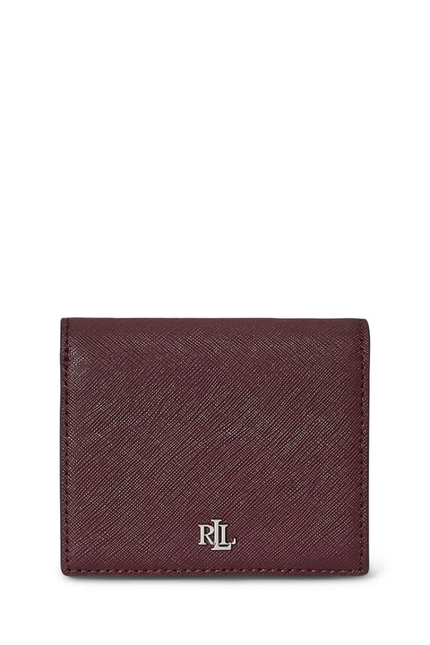 Lauren Ralph Lauren portfel skórzany damski kolor bordowy 432962112 - zdjęcie produktu nr 2