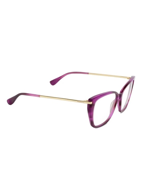 Max Mara Eyewear striped cat-eye glasses - Gold - zdjęcie produktu nr 2