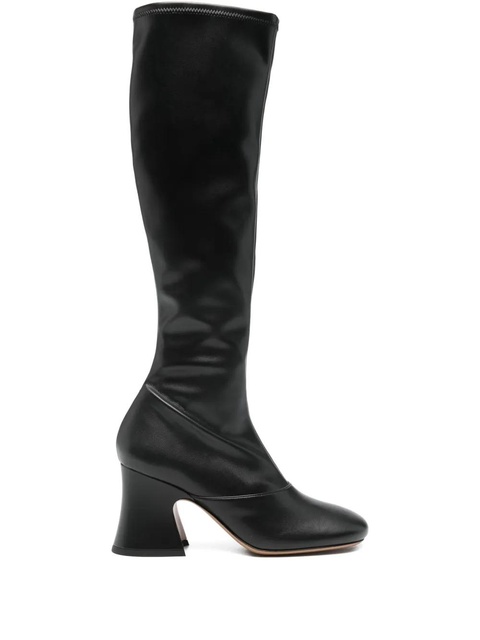 Chloé 8mm Janis block-heel knee-high boots - Black - zdjęcie produktu nr 1