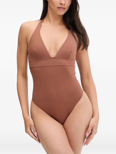 MC2 Saint Barth halter-neck swimsuit - Brown - zdjęcie produktu nr 1