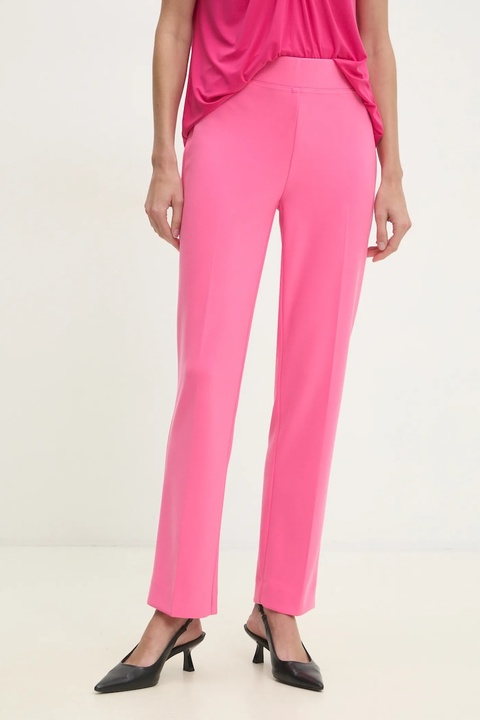 Joseph Ribkoff spodnie damskie kolor różowy proste high waist 143105S25 - zdjęcie produktu nr 1